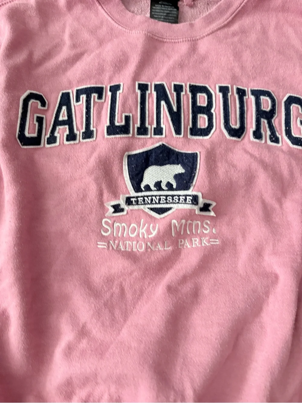 Valani pink Gatlinburg Tennessee sweatshirt crew neck sweater